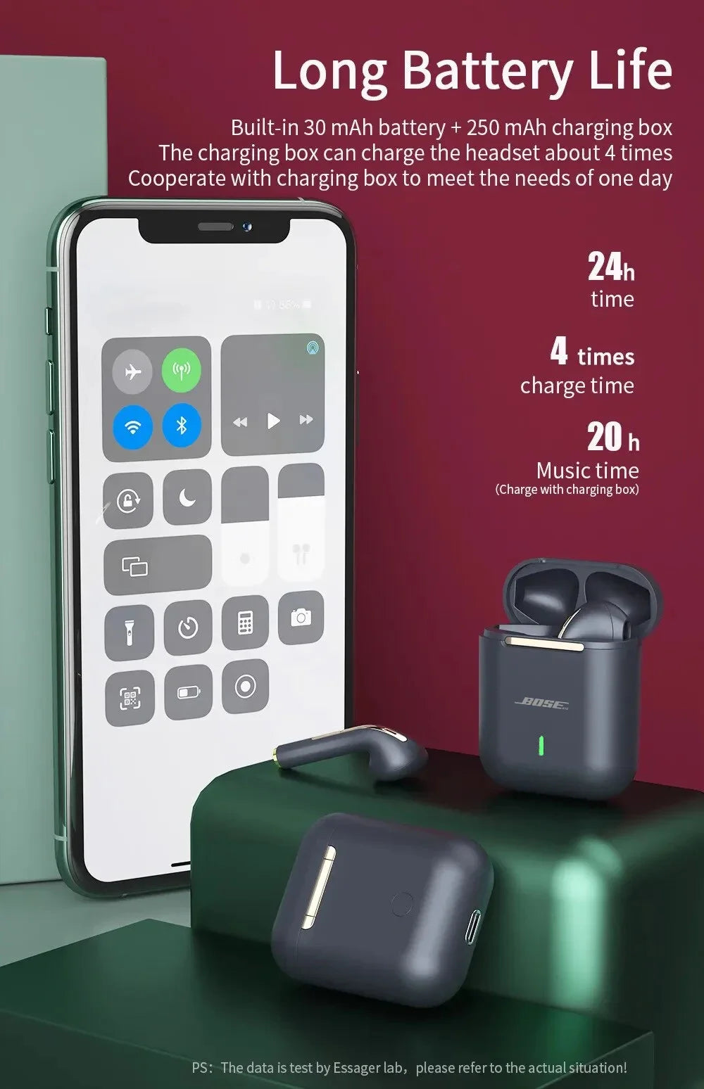 Écouteurs Bluetooth Bosebye J18